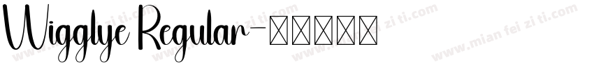 Wigglye Regular字体转换